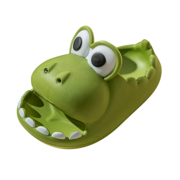 Cathalem Kids Slippers Kids Boys Girls Slides Sandals Comfort Non-Slip Beach Pool Shower Shoes Indoor Outdoor (Green,12M)
