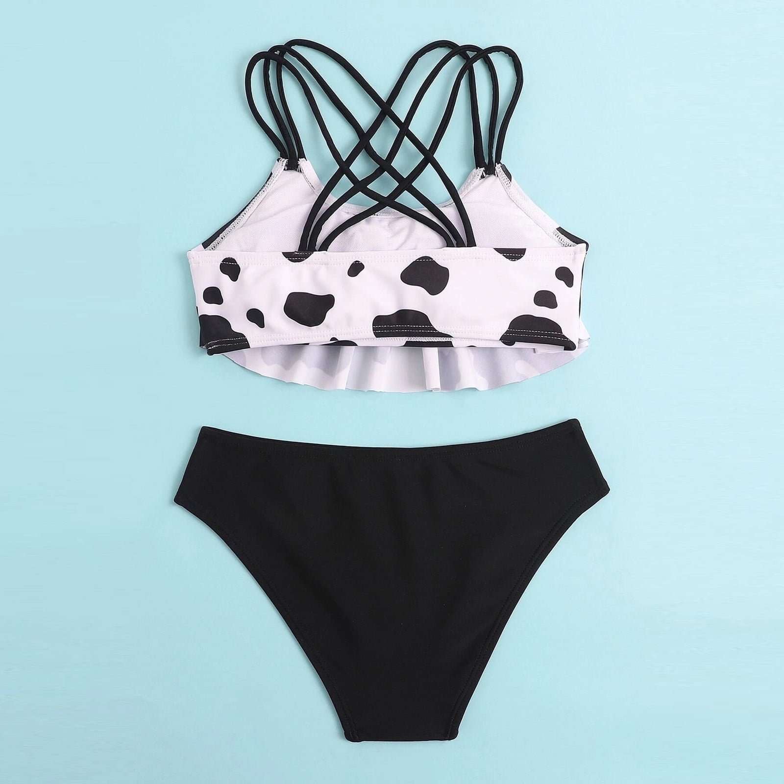 Pentagram Two Piece Girls Swimsuits Set For Girls 5 14 Years