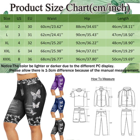 Cathalem Ladies Lined Yoga Pants High Running Print Women's Yoga Leggings Floral Stretch Loose Yoga Pants with Pockets Pants Blue X-Large