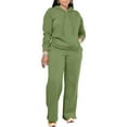 thumbnail image 1 of Cathalem Lounge Sets for Women 2 Piece Sets for Women 2024 Trendy Fall Outfits Jogger Sweat Pants Set Wide Leg Tracksuit Matching Sweatsuits (Green,M), 1 of 6