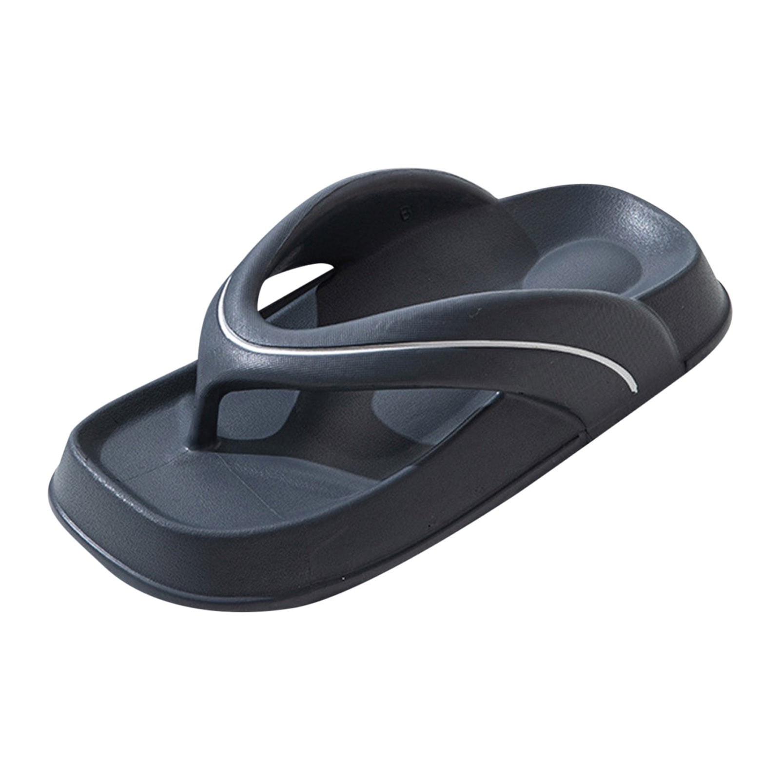 Cathalem Men Slides Men's Flip Flops Thong Sandals with Arch Support(Gray,41)