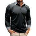 thumbnail image 1 of Cathalem Men's Polo Shirts Men's Short-Sleeve Polo Shirt - Casual Workwear Office(Black,XXXL), 1 of 4