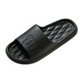 thumbnail image 1 of Cathalem Men's Slides Beach Shower Shoes,Men’s Shower Slippers, Slides Sandals Pool Slides House Slippers Indoor Bathroom Shoes(Black,41), 1 of 4