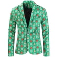 thumbnail image 1 of Cathalem Mens Coat Adult Male Clothes Big and Tall Suit Mens Christmas Fashion Christmas Printed Suit Coat Jacket formal Long Sleeve Suit for Men (D, M), 1 of 7