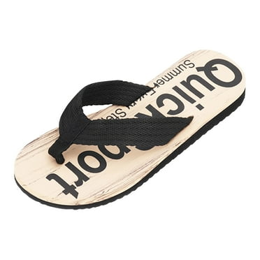 Cathalem Mens Comfortable Sandals Men's Flip Flops Thong Sandals with Arch Support(Black,44)