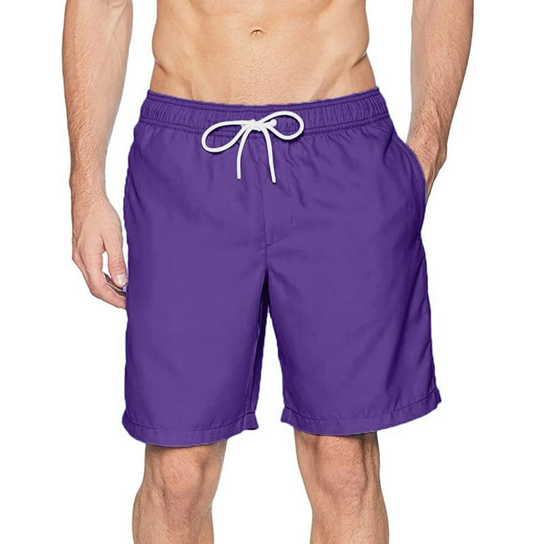 Cathalem Mens Extra Small Board Shorts Shorts Shorts Casual With Inner Sports Quick Pants Men s Net Cool Swim Trunks for Men Swimwear Purple XX Large