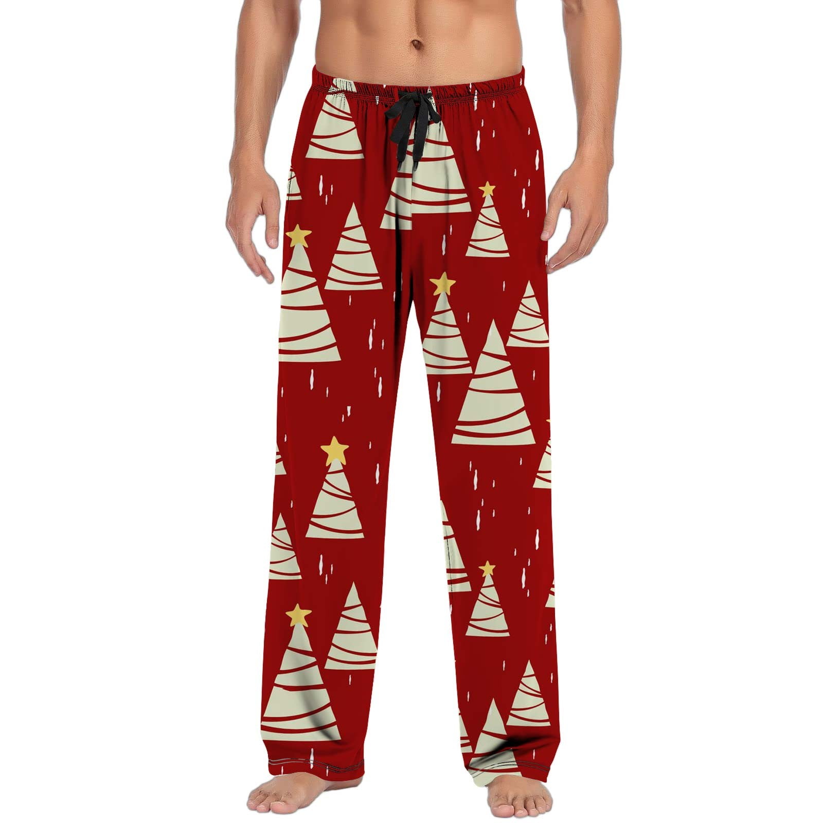 Fuzzy Christmas Mens Casual Pants Pajama Pants With Drawstring And Pockets  8 Year (C, M) : : Clothing, Shoes & Accessories