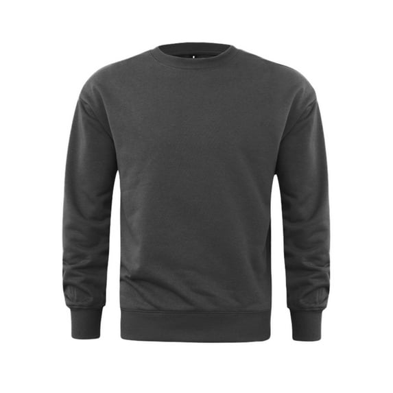 Cathalem Mens Sweatshirts Crewneck Heavy Blend Sweatshirt for Men and Women Long Sleeve (Dark Gray,L)