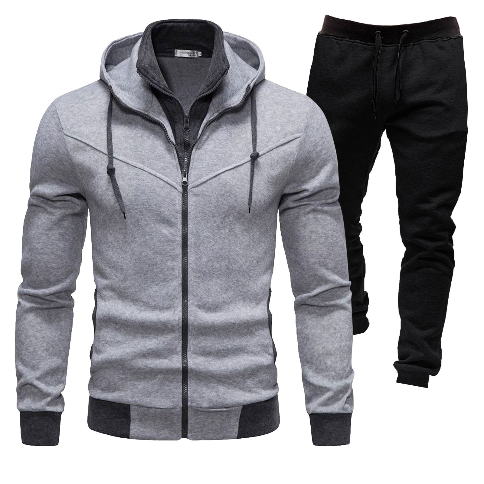Track Suits Set Cathalem Mens Track Suit Men's 2024 Tracksuit 2 Piece Hooded Athletic ...