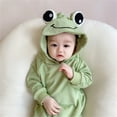 thumbnail image 1 of Cathalem Neutral Baby Boy Clothes Baby Cute Animal Jumpsuit 3D Pajamas Long Sleeve Hooded Summer Baby Clothes Childrenscostume Green 3-6 Months, 1 of 5
