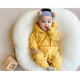 thumbnail image 1 of Cathalem Neutral Baby Boy Clothes Baby Cute Animal Jumpsuit 3D Pajamas Long Sleeve Hooded Summer Baby Clothes Childrenscostume Yellow 3-6 Months, 1 of 5