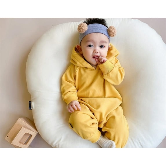 Cathalem Neutral Baby Boy Clothes Baby Cute Animal Jumpsuit 3D Pajamas Long Sleeve Hooded Summer Baby Clothes Childrenscostume Yellow 3-6 Months