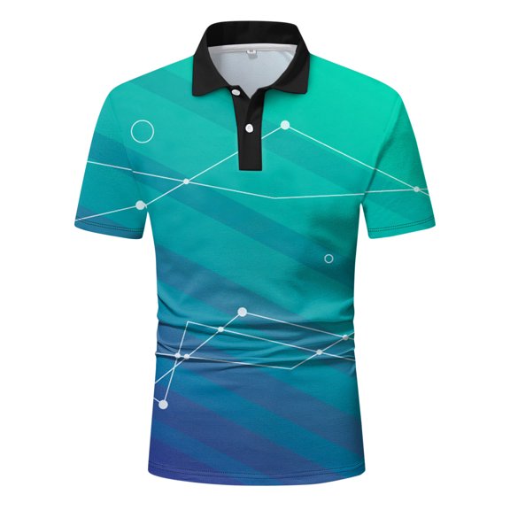 Cathalem Polo Shirts for Men Mens Golf Polo Shirts Short Sleeve Moisture Wicking Athletic Shirt(Green,M)