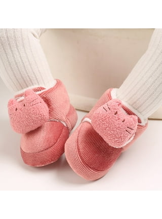 Cathalem Rhinestone Baby Girl Shoes Baby Girls Boys Cotton Booties Winter  Warm Name Brand Shoes Blue 12 Months 