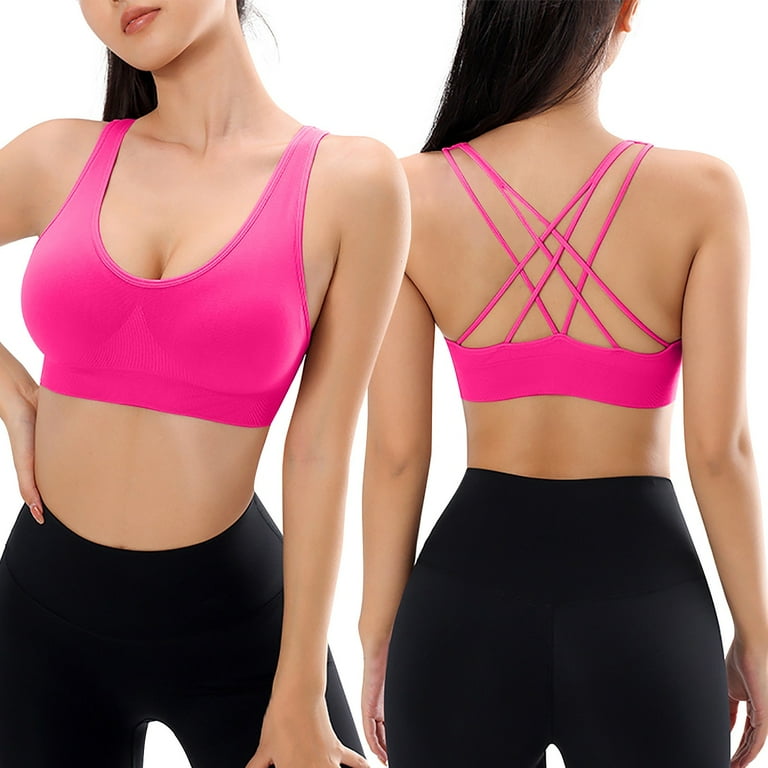 Strappy sports bra for large bust online