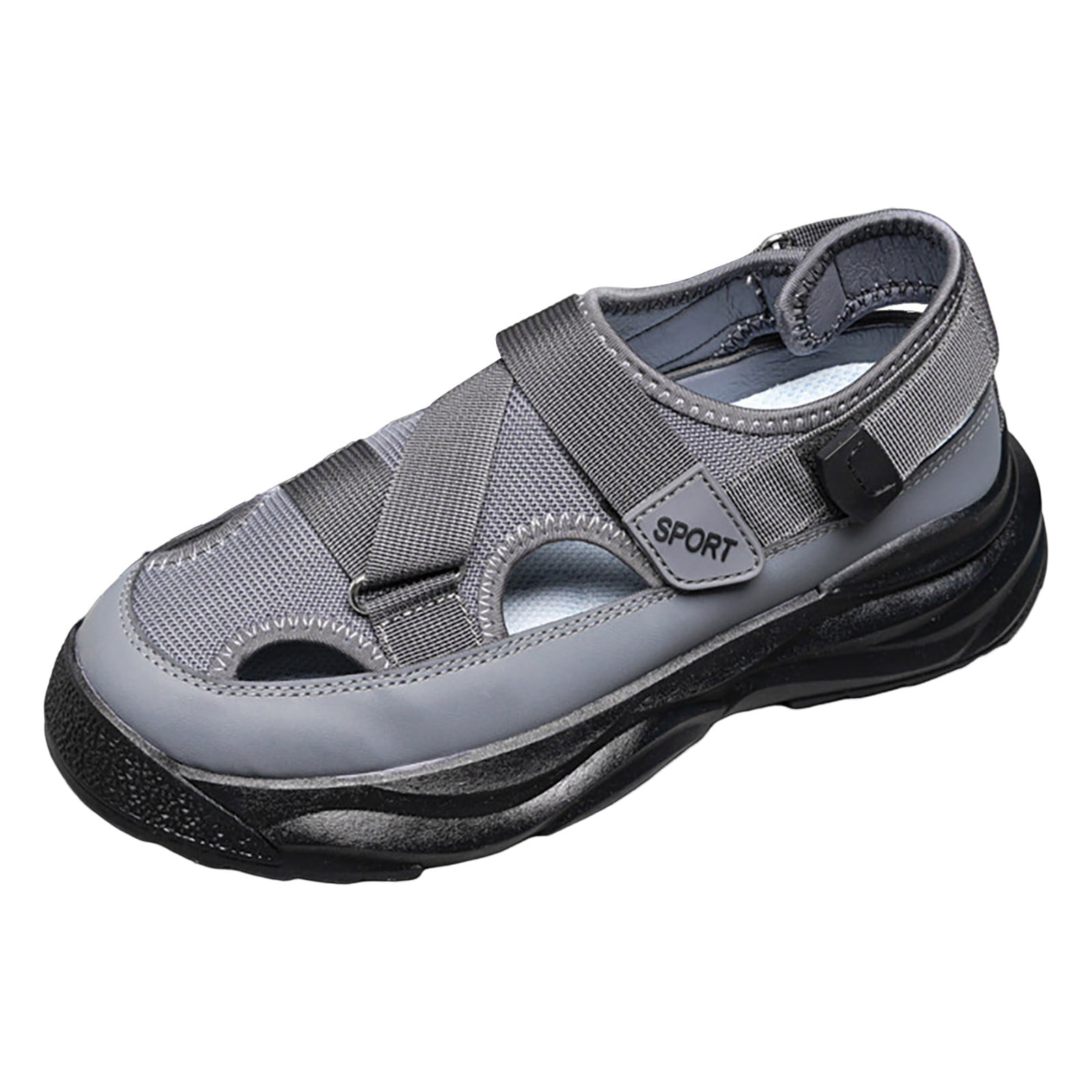 Cathalem Sandal Men Adult Male Mens Sandals Size 16 X Wide Daddy Shoes Men 2023 New Lightweight Sports Casual Men s Shoes Slip on Sandals Men Black