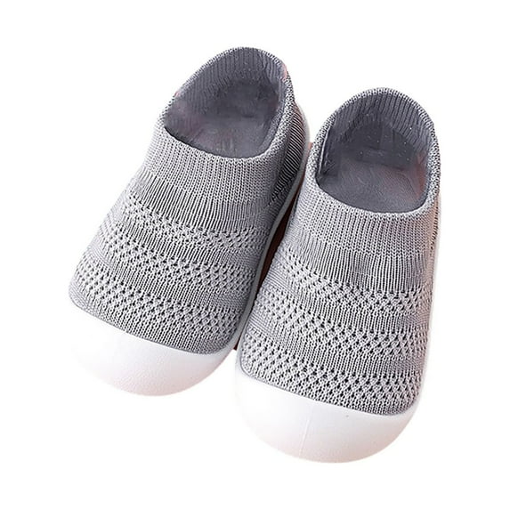 Cathalem Sandal Unisex Baby Unisex Jelly Toddler Shoes Boys Shoes Sneakers Flat Bottom Non Slip Half Open Toe Slip Breathable Soft Sandals Girls Size 4 Grey 4