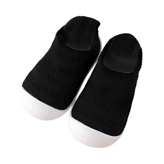 Cathalem Sandal Unisex Baby Unisex Jelly Toddler Shoes Boys Shoes Sneakers Flat Bottom Non Slip Half Open Toe Slip Breathable Soft Sandals Girls Size 4 Black 6