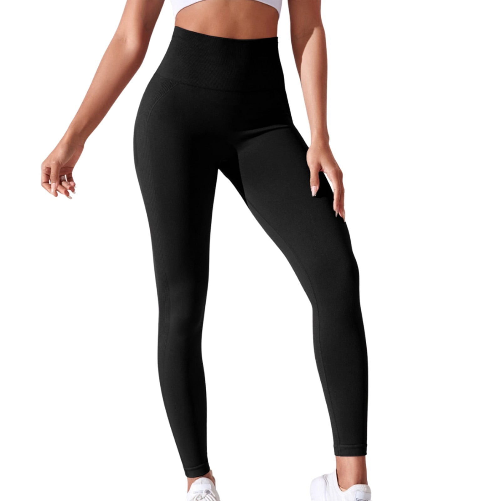Cathalem Shiny Leggings for Women Tummy Control High Waisted Corset Leggings for Women - Waist