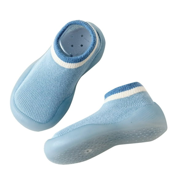 Cathalem Shoes Baby Boys Toddler Male Sneaker Slippers for Kids Soft Soles Summer Baby Girls Shoes Indoor Children's Floor Socks for Basketball Blue 8