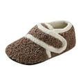 thumbnail image 1 of Cathalem Shoes Girls Big_Kid Female Big House Kid Soft Sole Boots Fashion Warm Baby Toddler Cotton Boots Girls House Slippers Size 11 Coffee 28, 1 of 4