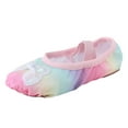 thumbnail image 1 of Cathalem Shoes Girls Big Kid Female Girls Shoes 12 Dance Shoes Dancing Ballet Performance Indoor Colorful Bow Yoga Practice Shoes Girl Shoes Size 13 Pink 1.5, 1 of 7
