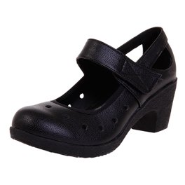 Frontwalk Women Mary Jane Heels Chunky Block Heel Brogue Leather ...