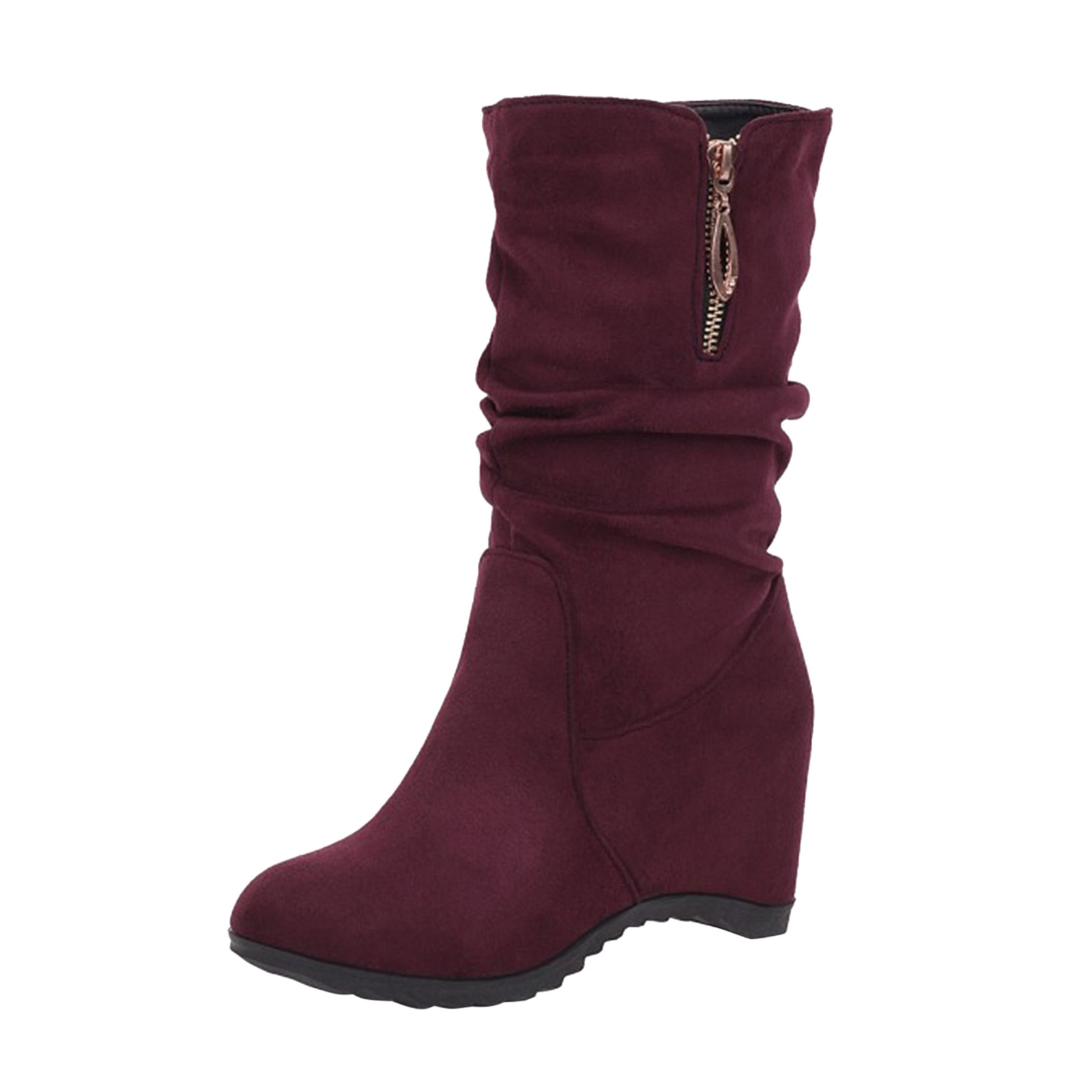 Burgundy Wide Rain Boots Extra Wide Calf Women's Rain Boots