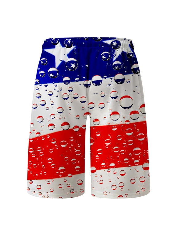 Short Mens Bathing Suit Mens Spring Summer Casual Shorts Pants Printed Sports Beach Pants With Pockets 4xl Swim Trunks Pants White X-Large
