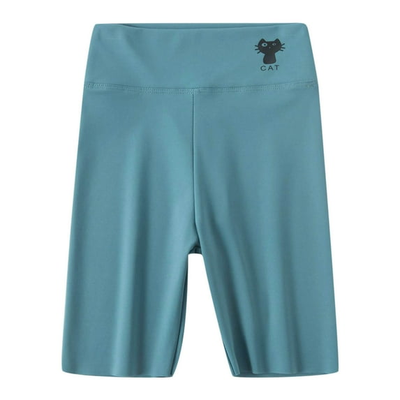 Cathalem Shorts Girls Girls Bike Summer Shorts Toddler Dress Dance Short Kids Biker Safety Shorts (Blue,2-3 Years)