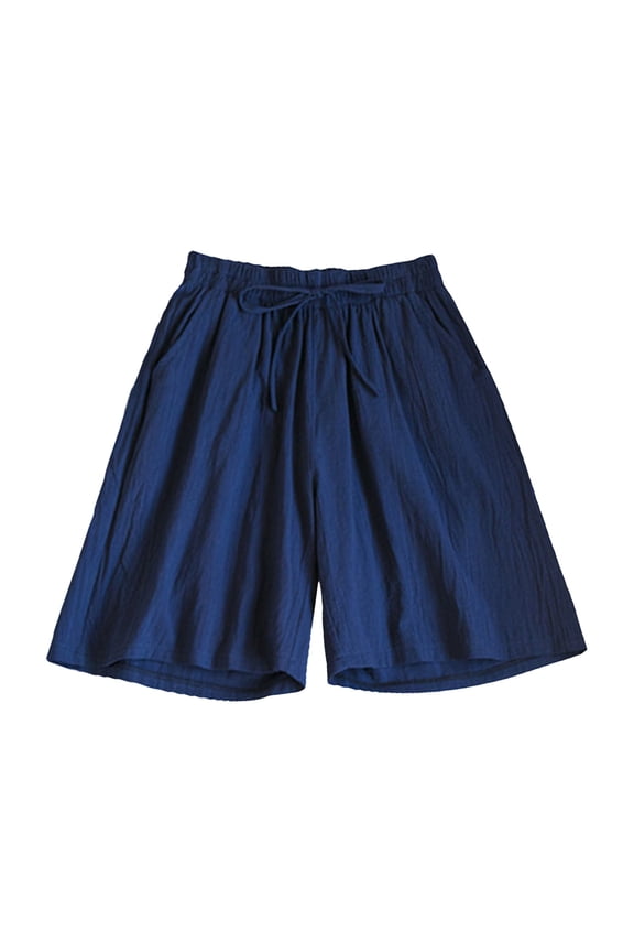 Shorts for Women Plus Size Tummy Control Women's Summer Dressy Casual Wide Leg Shorts Comfy Shorts Plus Size(Multi-color,XXL)