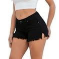 thumbnail image 1 of Cathalem Shorts for Women Trendy Summer Going Out Women's Summer Denim Shorts Casual Short Jeans(Black,L), 1 of 5