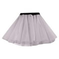 thumbnail image 1 of Cathalem Skirts for Kids Girls Rainbow Flower Tulle Skirt Toddler Tutu Girls Clothes (Grey,One Size), 1 of 3