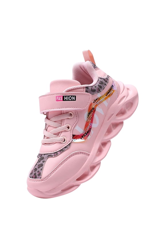 Sneakers for Girls Boys Girls School Shoes Kids Sneakers Athletic Running Tennis Walking Shoes (Orange,11)