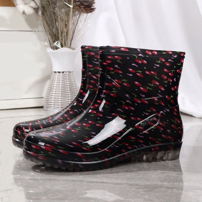 Speedy rain boots Cathalem Speedy Boots for Women Top Rubber Baby Boots Water  main image 2