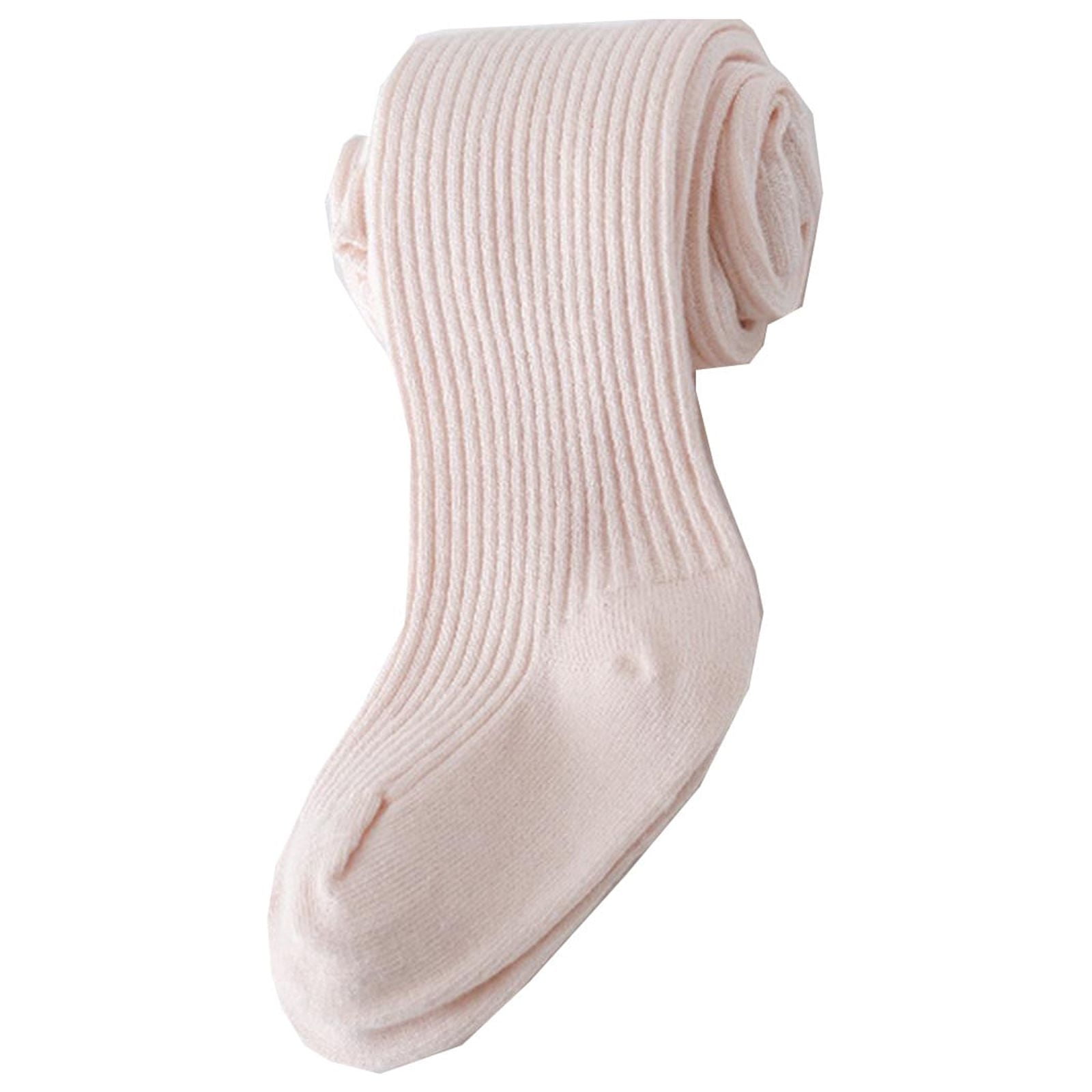 Cathalem Stockings for Girls Big Kids Girls' Winter Warmth Fleece-Lined Footed Tights - Thermal Leggings for Cozy Winter Adventures (Pink,6-7 Years)