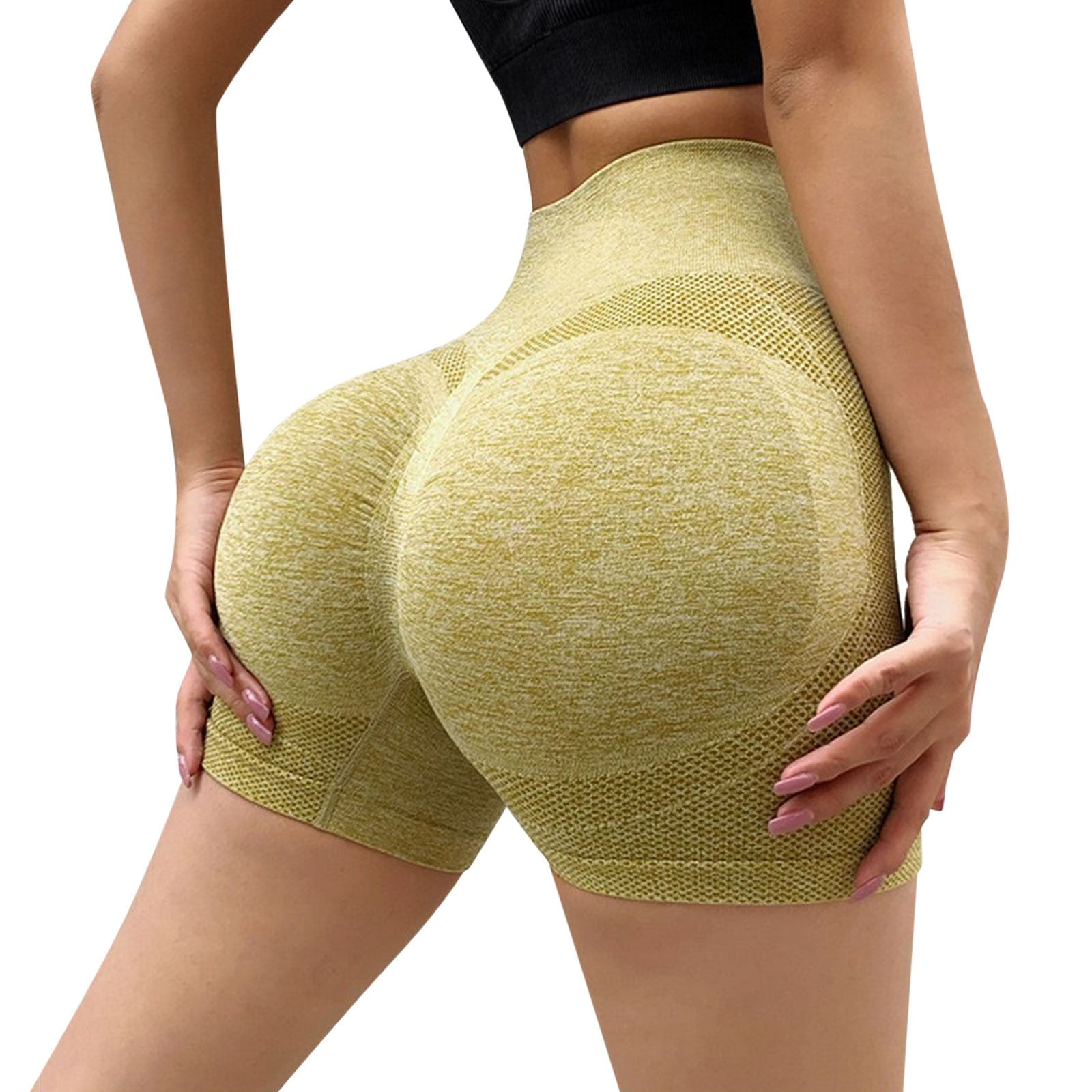 Cathalem Summer Shorts For Women Trendy Yoga Shorts Booty Butt Lifting