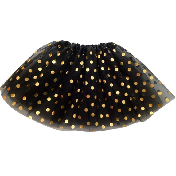 Cathalem Summer TuTus Girls High Waisted Side Mini Skirt(Black,One Size)