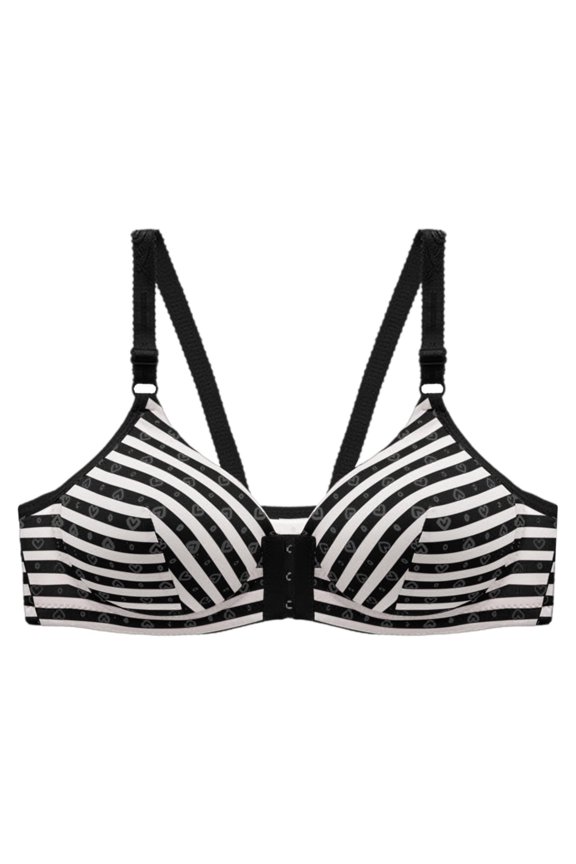 T-Shirt Bras for Women Full Coverage Women's Full Coverage, Plus Size Lingerie Inspired Retro Bra(Black,40)