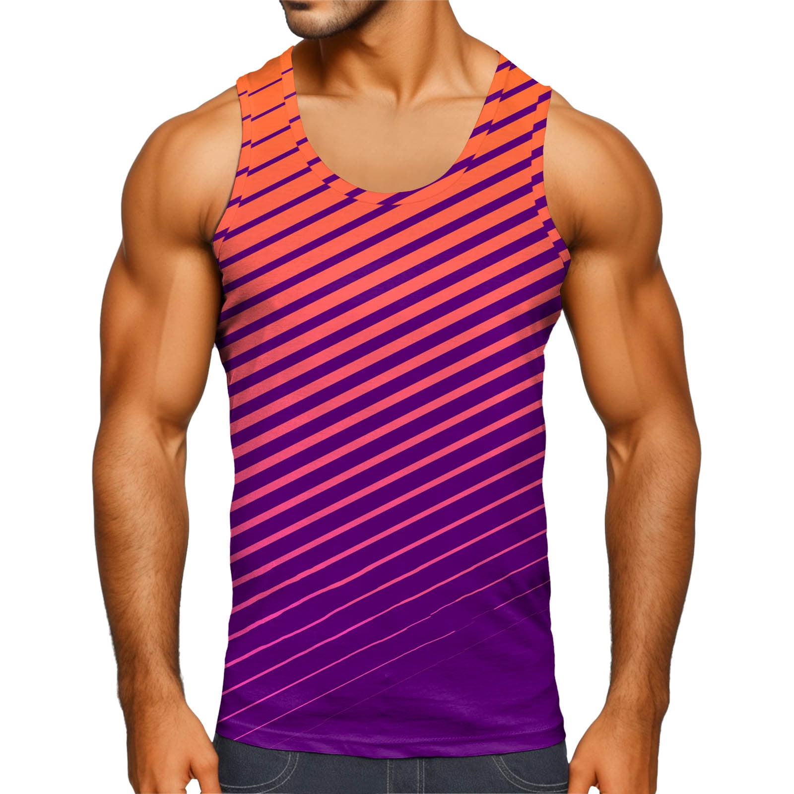 Cathalem Tank Tops Men Active Men's Performance Weight Lifting Tank Top