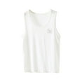 thumbnail image 1 of Cathalem Tank Tops for Boys Toddler Boys Solid Crewneck Sleeveless Sports Athletic Tank Top (White,8-9 Years), 1 of 3