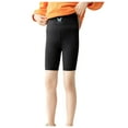 thumbnail image 1 of Cathalem Teen Girl Shorts Dance Shorts Girls Bike Short Breathable and Safety (Black,12-14 Years), 1 of 5