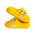 thumbnail image 1 of Cathalem Toddler Boy Slippers Kids Boys Girls Slides Sandals Comfort Non-Slip Beach Pool Shower Shoes Indoor Outdoor (Yellow,11.5), 1 of 3