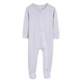 thumbnail image 1 of Cathalem Toddler Boys Girls Footed One-Piece Play Modal Pajamas Grey 6-12 Months, 1 of 4