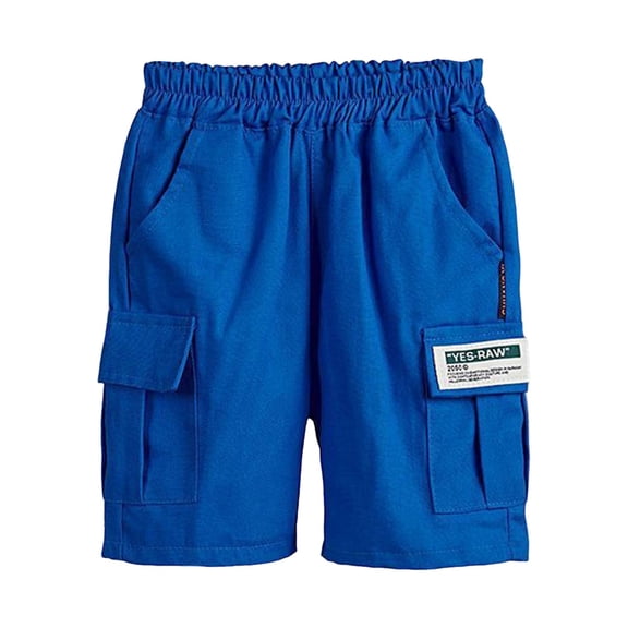 Cathalem Toddler Cargo Shorts Baby Boy Quick Dry Lightweight Summer Shorts Breathable Short Pants Hiking Blue 4-5 Years