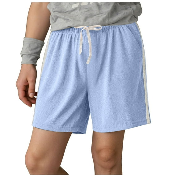 Cathalem Toddler Shorts Boys Athletic Boys Shorts Sports Running Shorts Active Athletic Shorts Basketball Performance Shorts (Sky Blue,8-9 Years)
