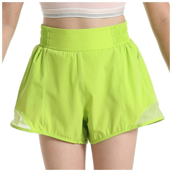 Cathalem Toddler Shorts Girls Girls Athletic Running Shorts Breathable Safety Shorts (Green,6-7 Years)