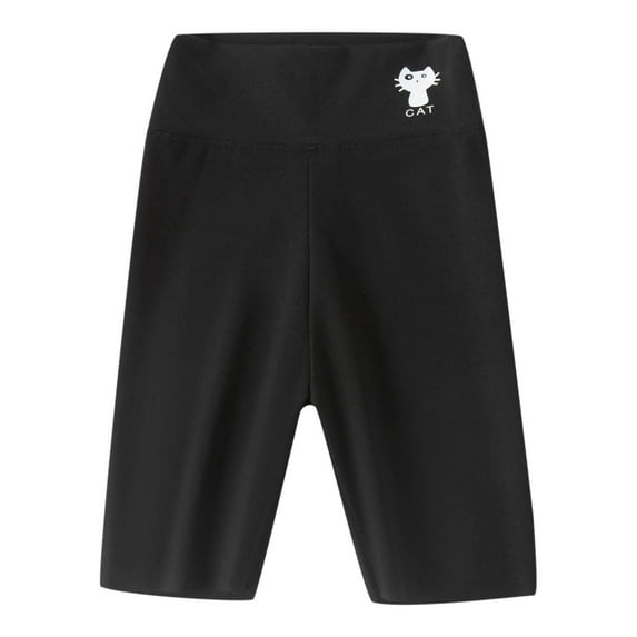 Cathalem Toddler Shorts Girls Girls Bike Summer Shorts Toddler Dress Dance Short Kids Biker Safety Shorts (Black,2-3 Years)