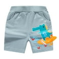 thumbnail image 1 of Cathalem Toddler Shorts Toddler Boys Basketball Shorts Boys Sports Shorts Little Boys Pull On Performance Shorts Kids Soccer (Blue,2-3 Years), 1 of 6
