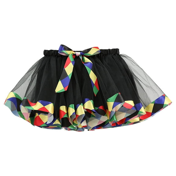 Cathalem Toddler Skirt Dance Tutu Dresses for Toddler Girls Birthday Outfit Fluffy Soft Tulle Skirt Ballet Princess Dresses (Black,2-4 Years)